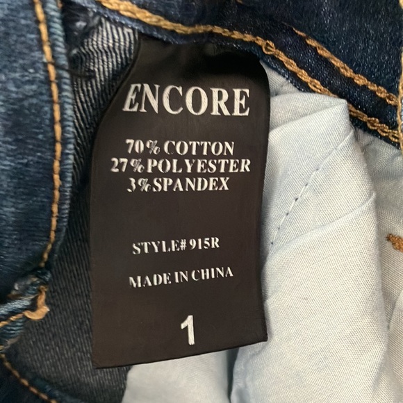 ENCORE SKINNY JUNIORS WOMEN’S JEANS SIZE 1 - Picture 3 of 8